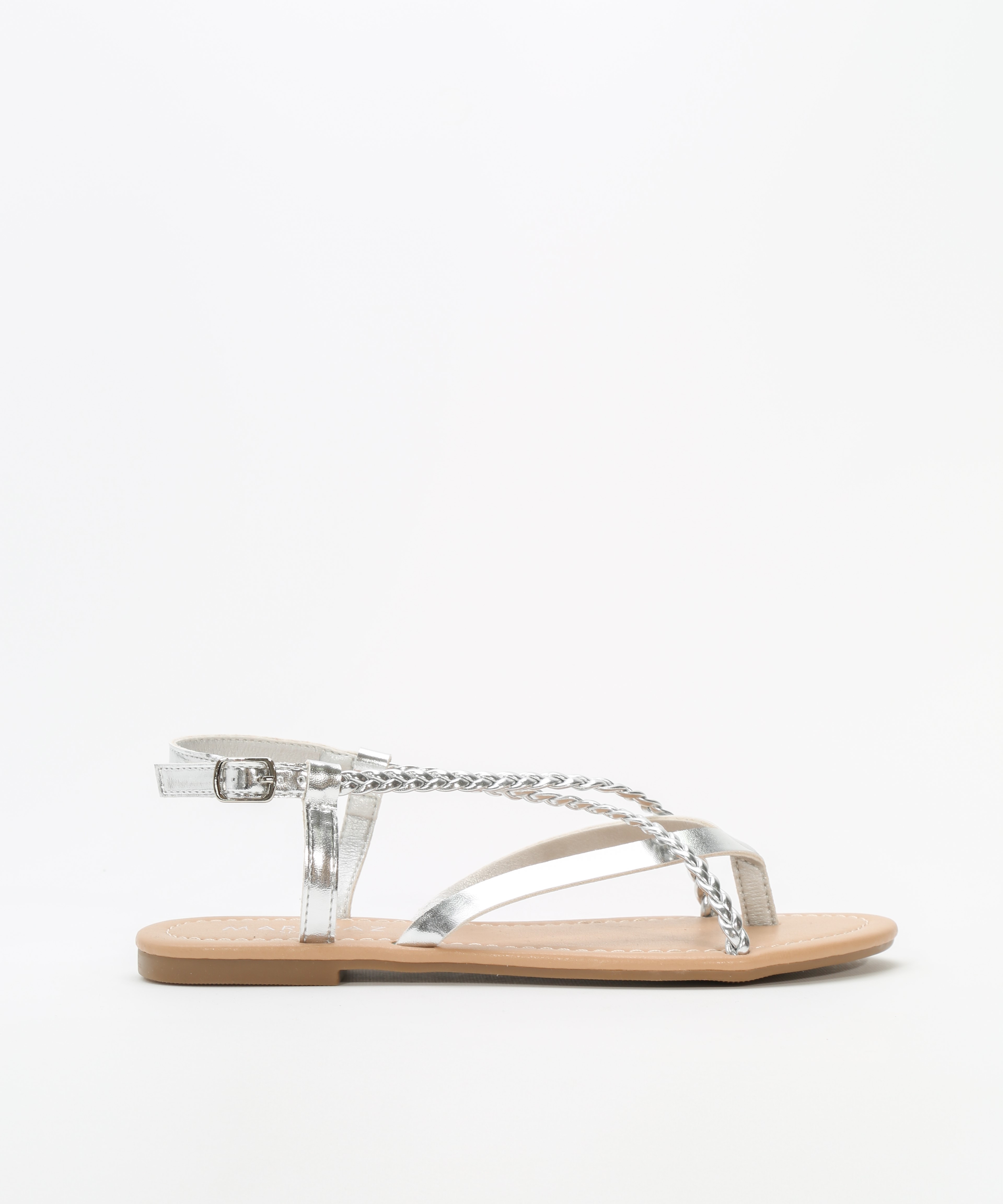 Sand&aacute;lia plana tira tran&ccedil;ada image number null